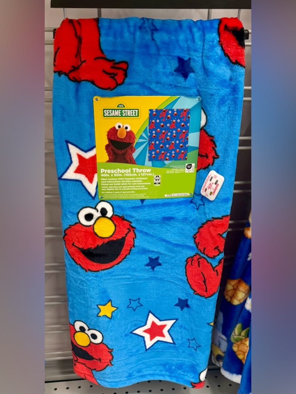 sesame street elmo plush blanket throw